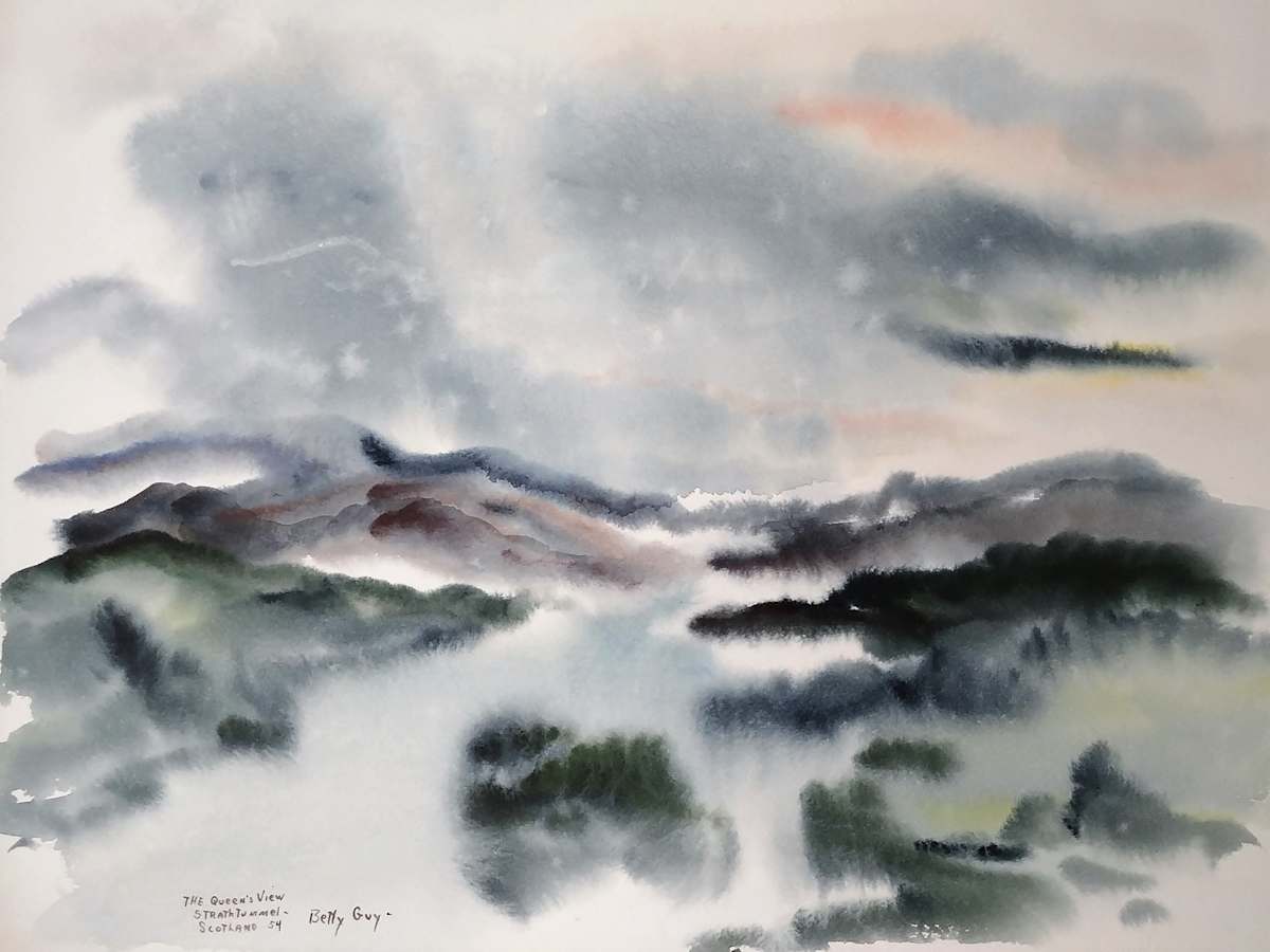 The Queen's View Strathtummel by Betty Guy 