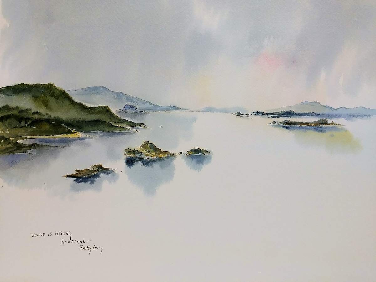 Sound of Arisaig Scotland by Betty Guy 