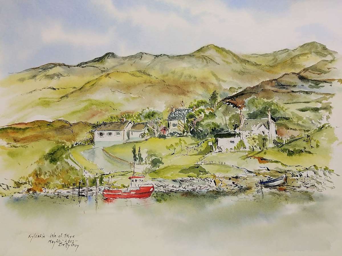Kyleakin Isle of Skye by Betty Guy 