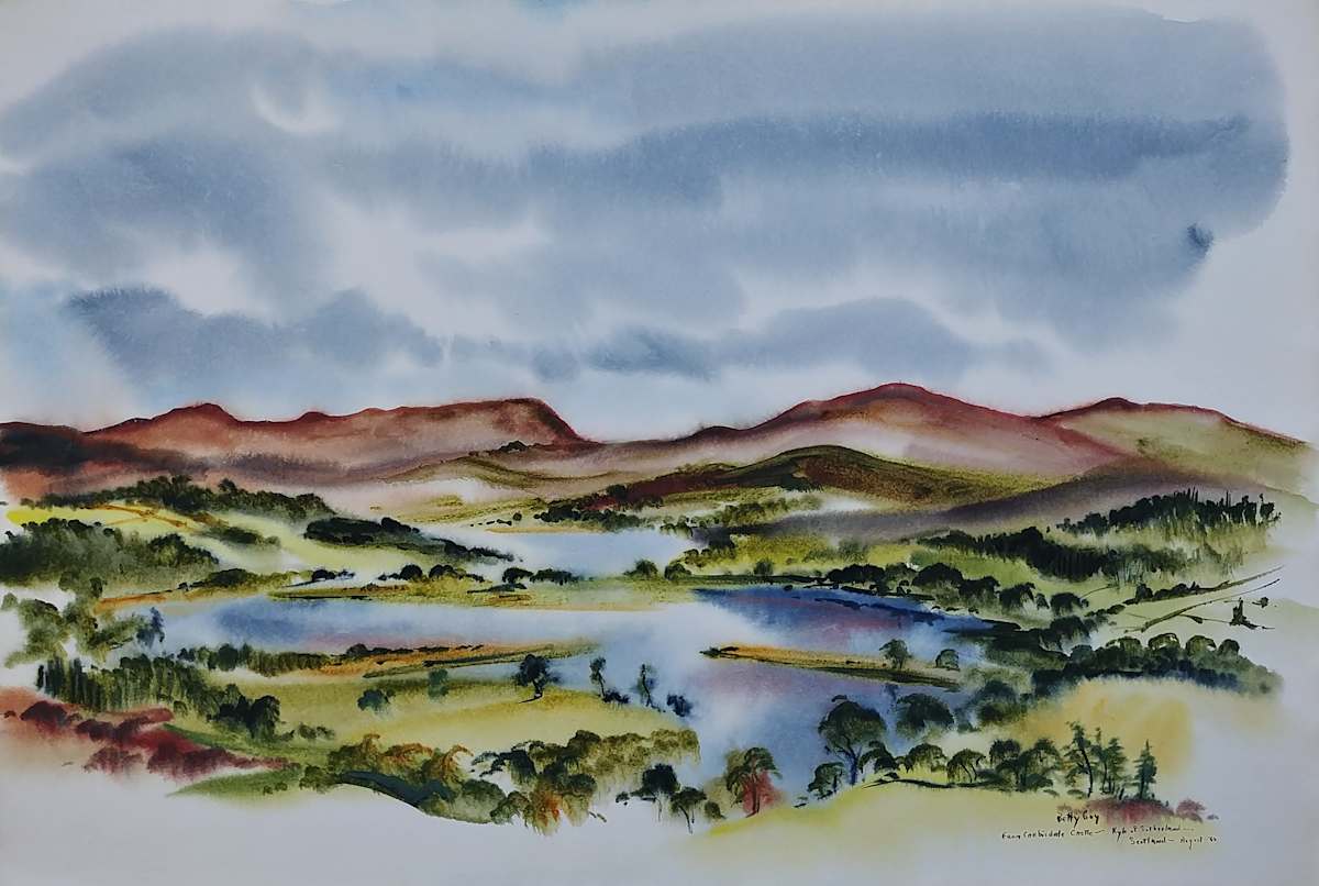 From Carbisdale Castle Kyle of Sutherland Scotland by Betty Guy 