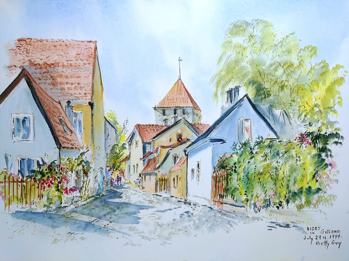 Visby on Gotland by Betty Guy 