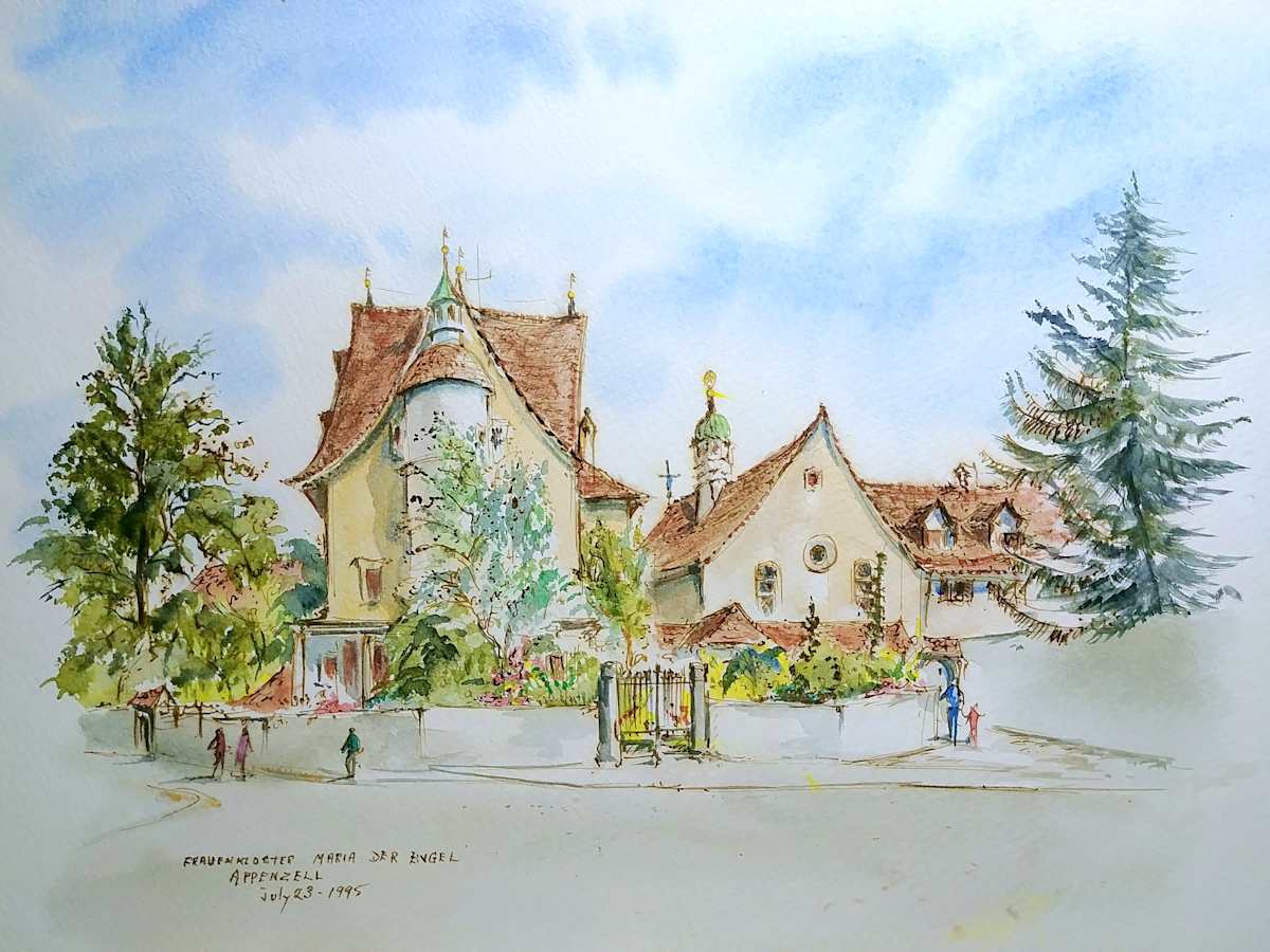 Frauenkloster Maria der Engel Appenzell by Betty Guy 