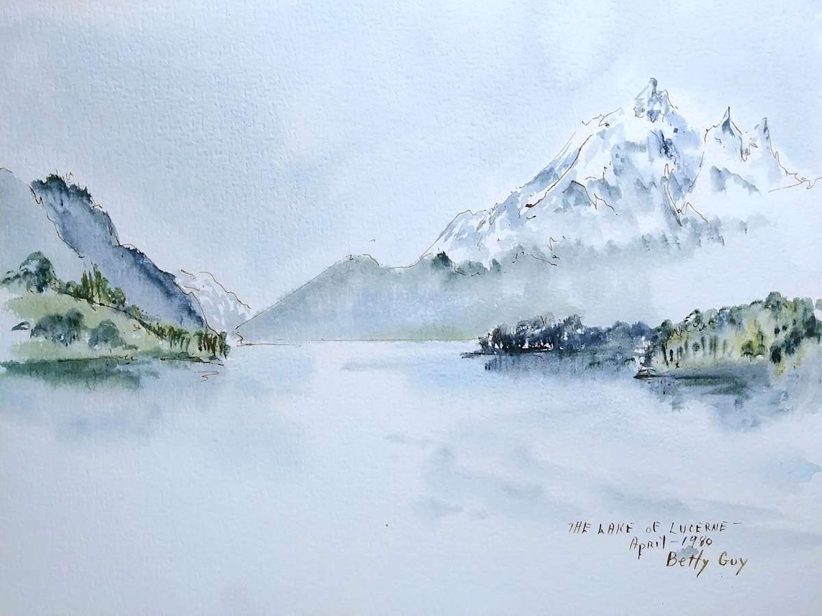 The Lake of Lucerne by Betty Guy 