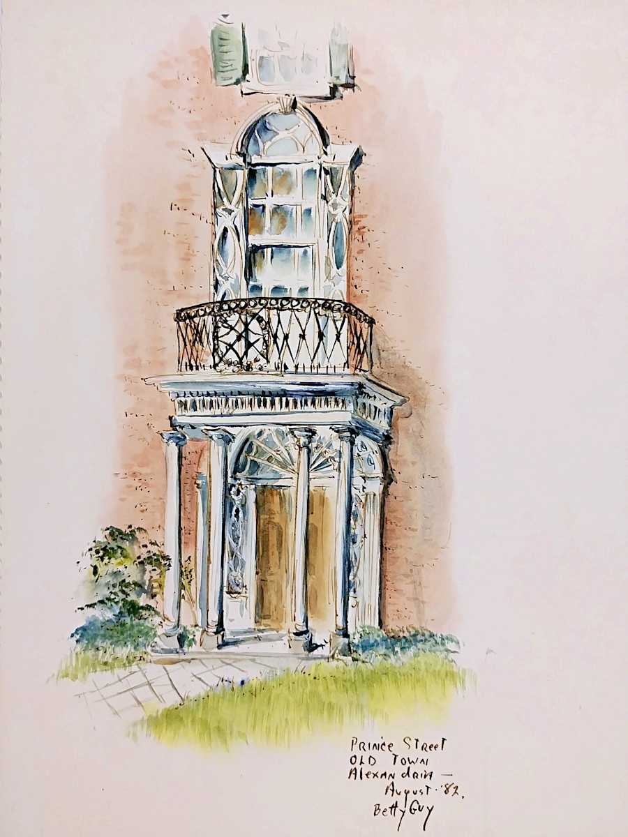 Prince Street Old Town Alexandria by Betty Guy 