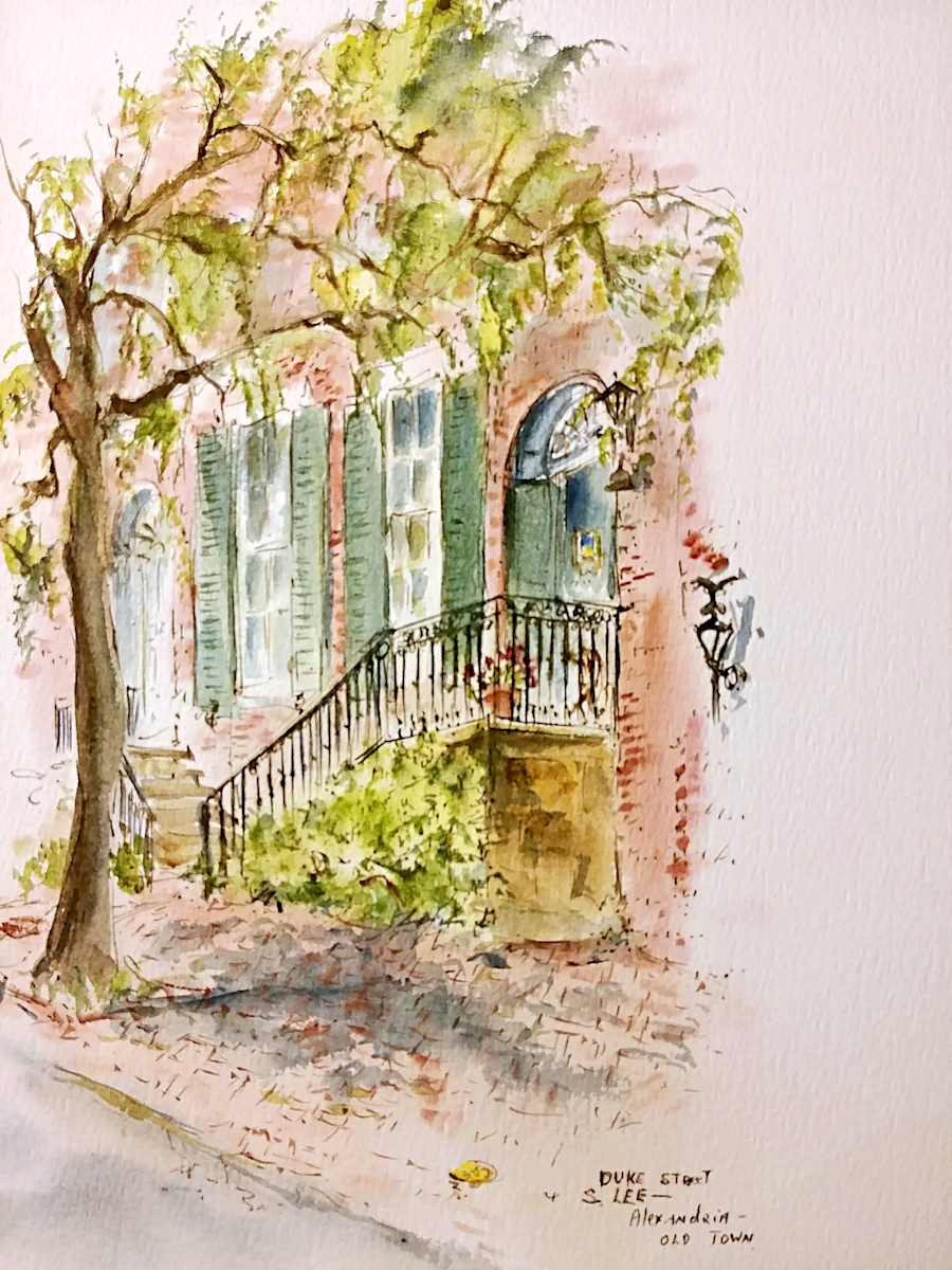 Duke Street & S. Lee Alexandria Old Town by Betty Guy 