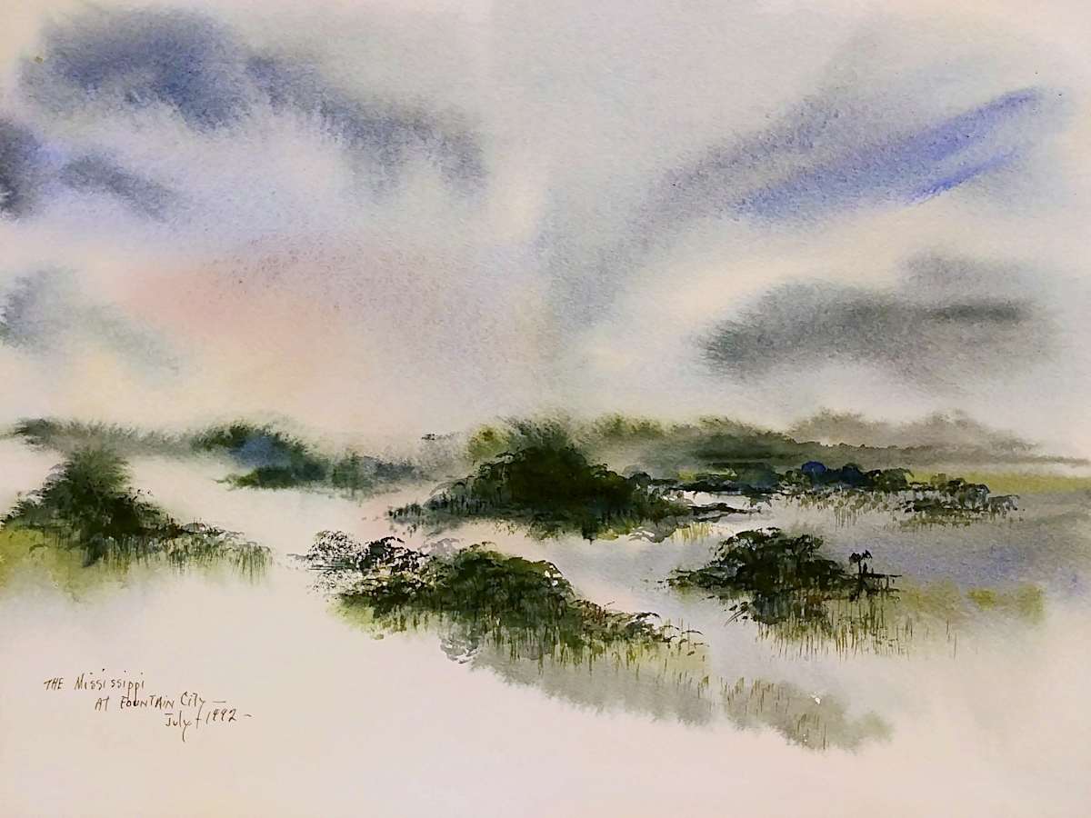 The Mississippi At Fountain City by Betty Guy 