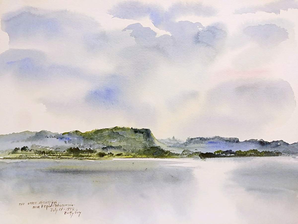The Upper Mississippi Near Pepin - Wisconsin by Betty Guy 