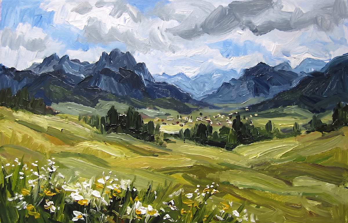 Alps in Spring Late Light by Gilda Kent, Image 3.