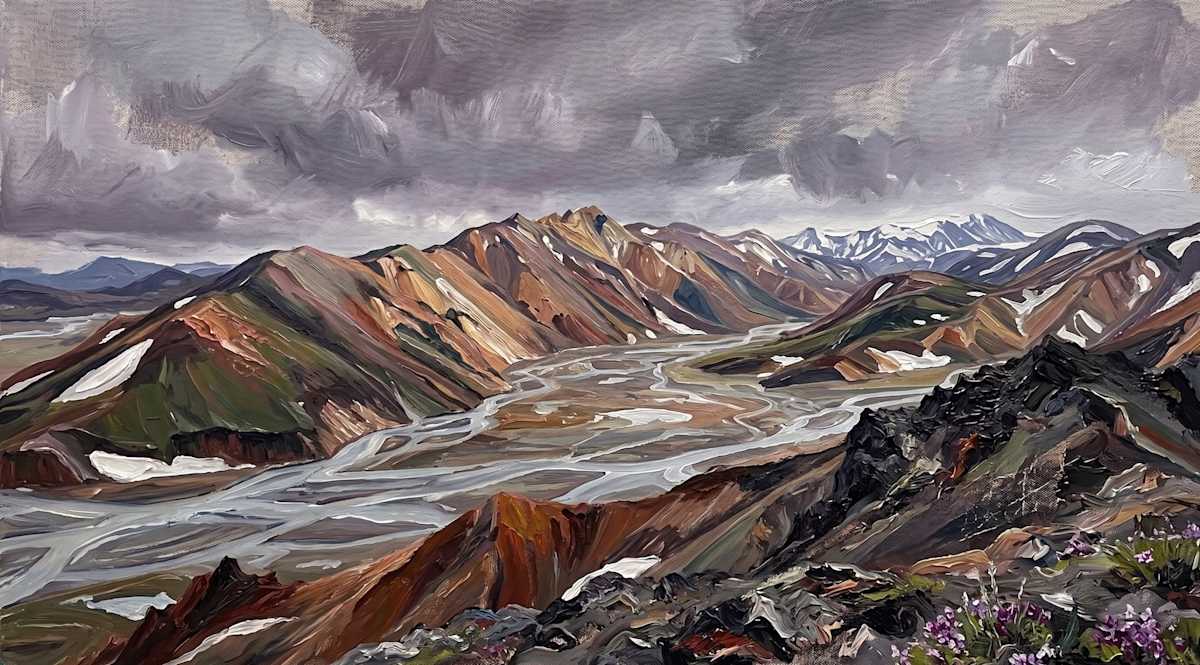 Sky Study - Easing Up Over the Reserve by Gilda Kent, Image 1.
