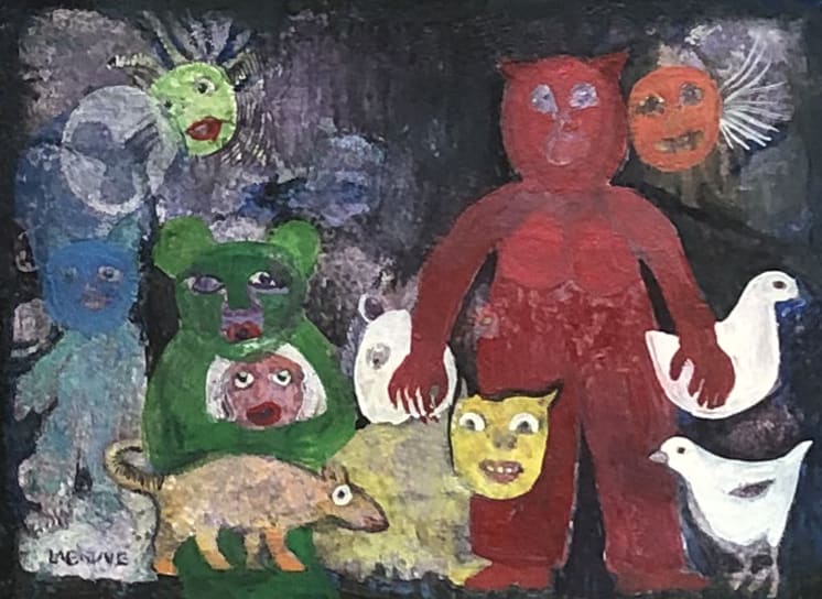 Faces 18 by Louise LaBauve (Saxon) 