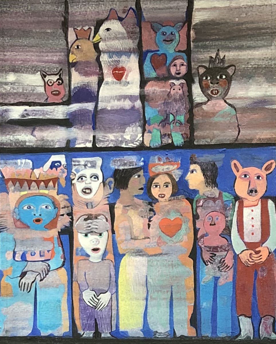 Faces 24 by Louise LaBauve (Saxon) 