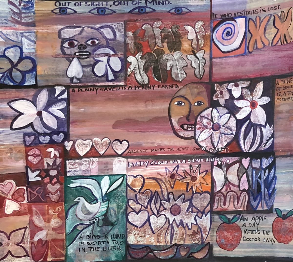 Faces 9 by Louise LaBauve (Saxon) 