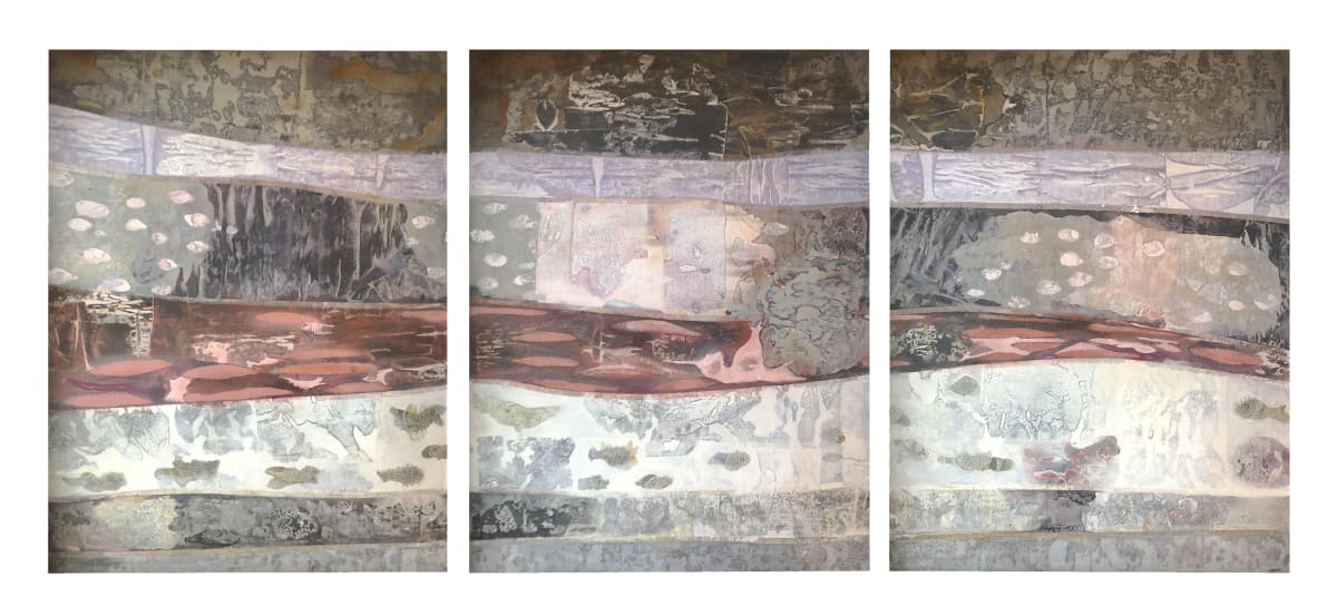 ORiGINS by Louise LaBauve (1938 - 2019)  Image: Triptych
