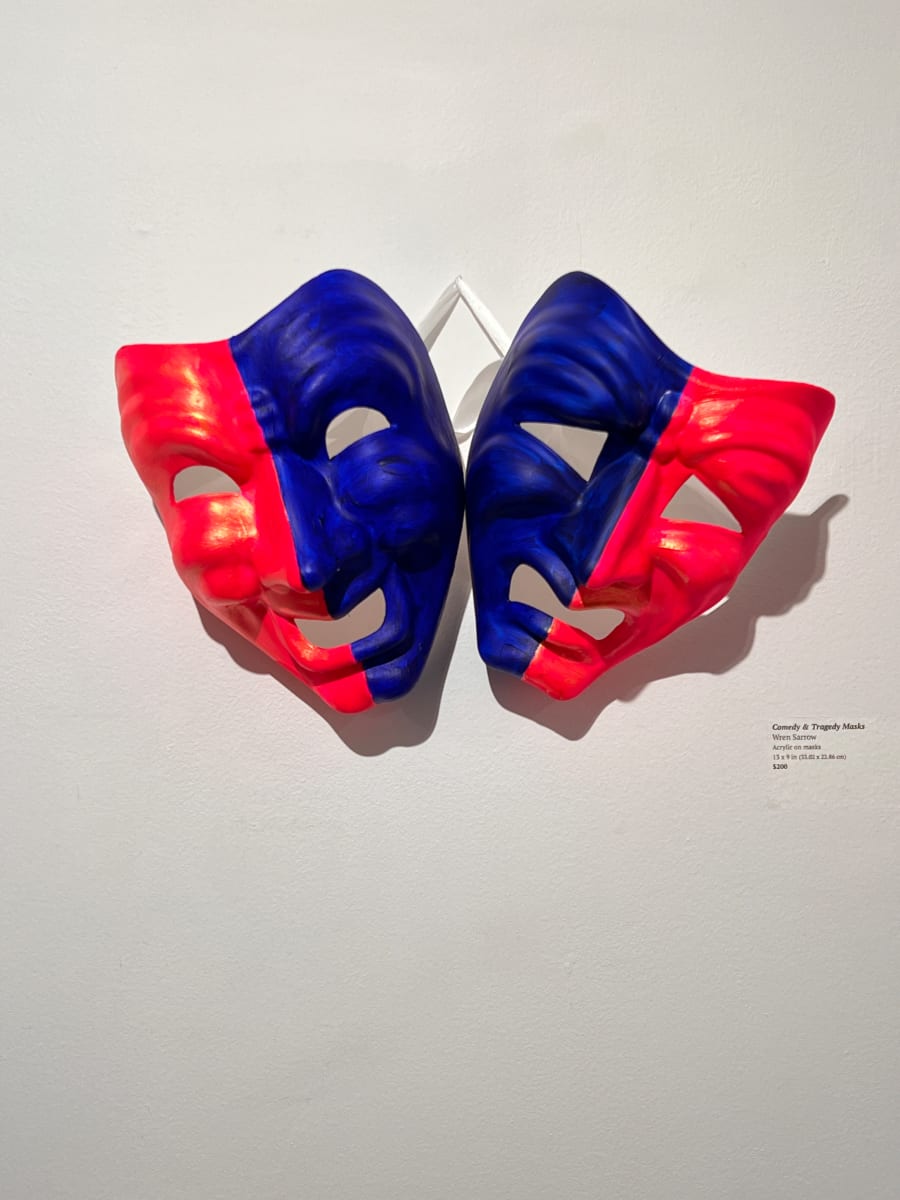 Comedy & Tragedy Masks by Wren Woodward Sarrow, Image 1.