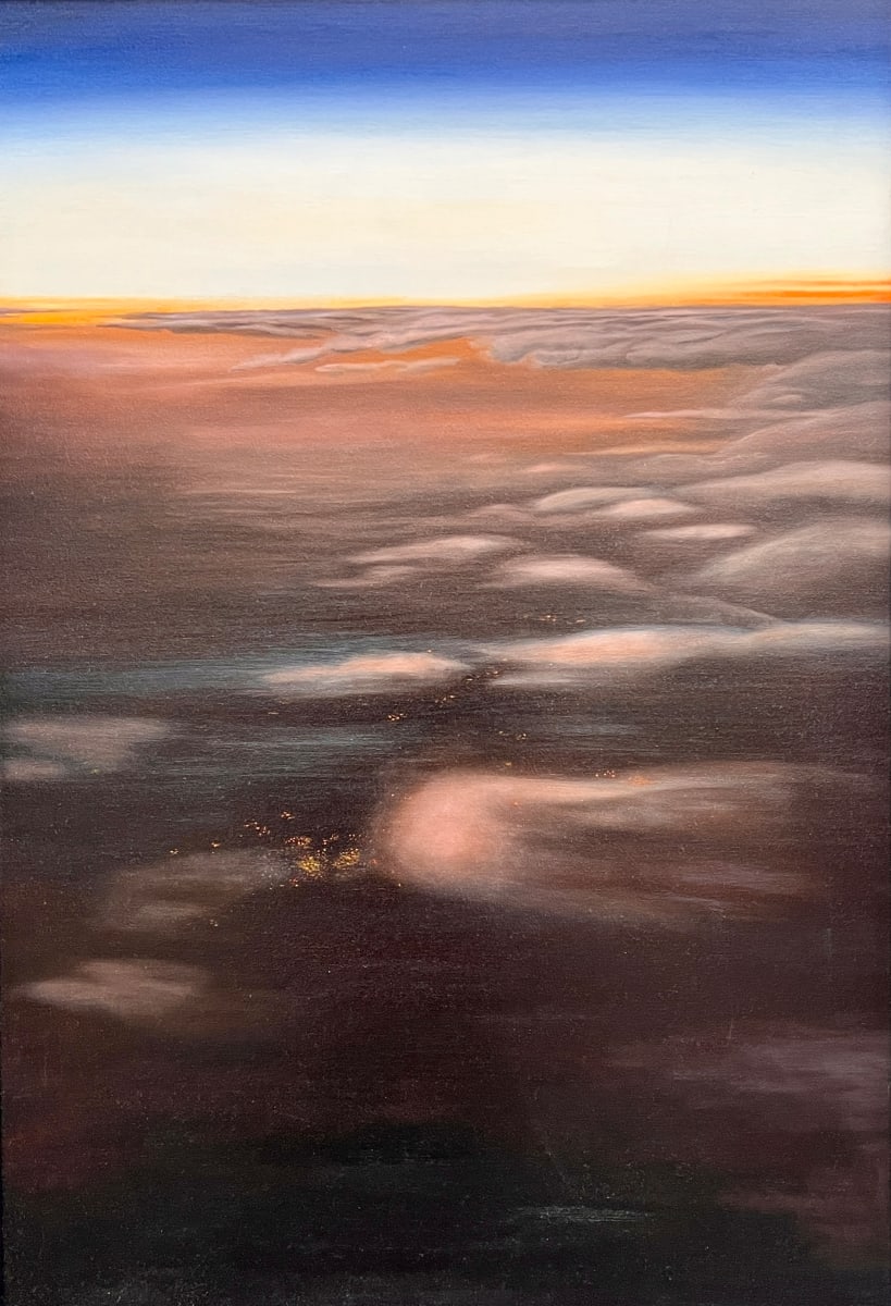 Curvature: Sunset from an Airplane by Wren Woodward Sarrow, Image 1.
