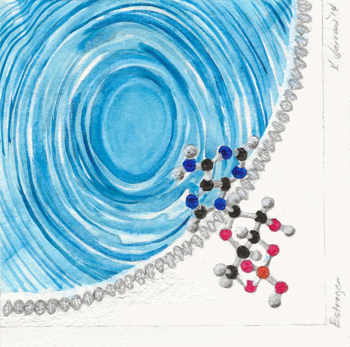 Hormone Circle: Estrogen by Wren Woodward Sarrow, Image 1.