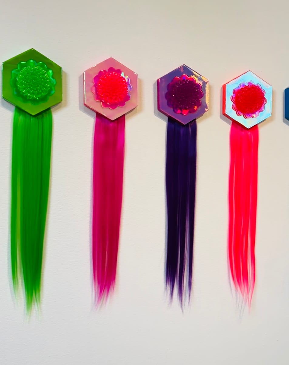 Jelly Fish Flowers-#1-5 by Stephanie Moore 