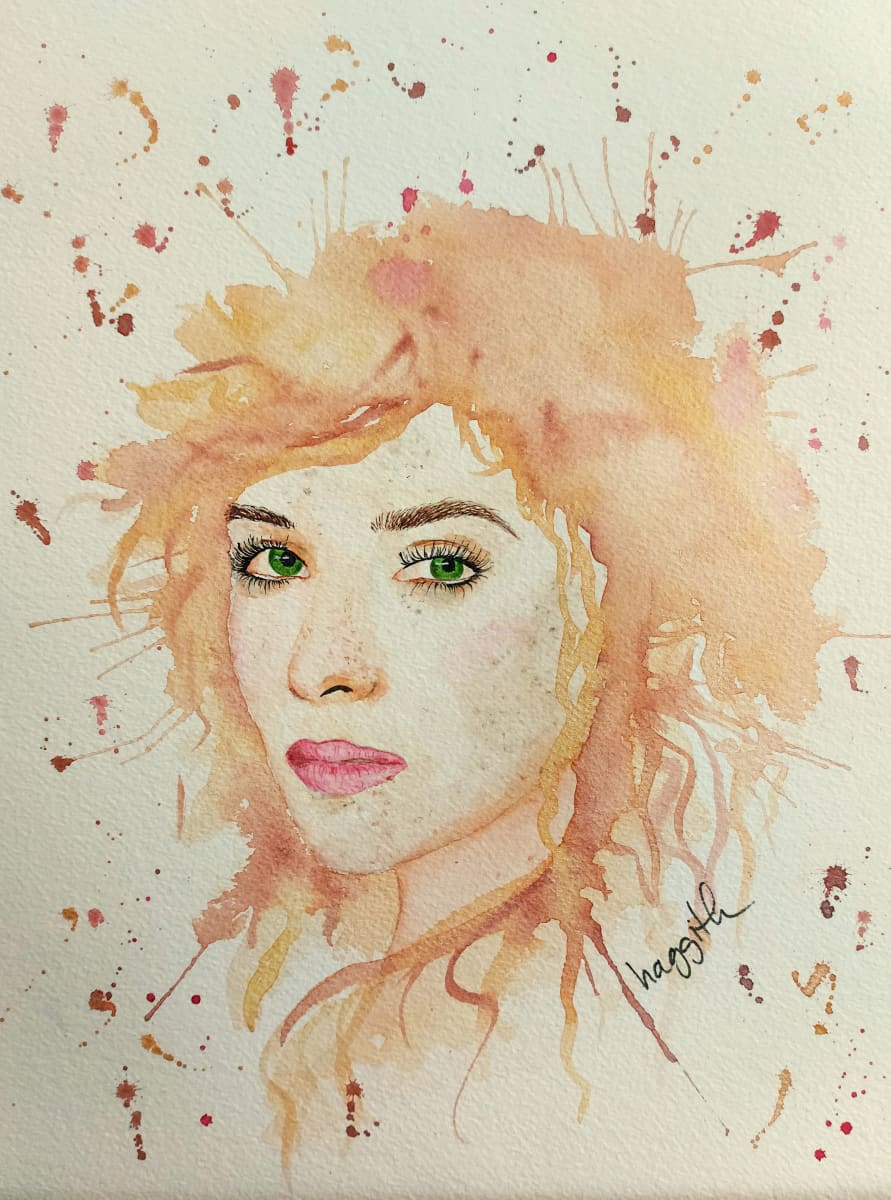 Fierce Girl by Haggith van Hees  Image: Fierce Girl
watercolor on paper