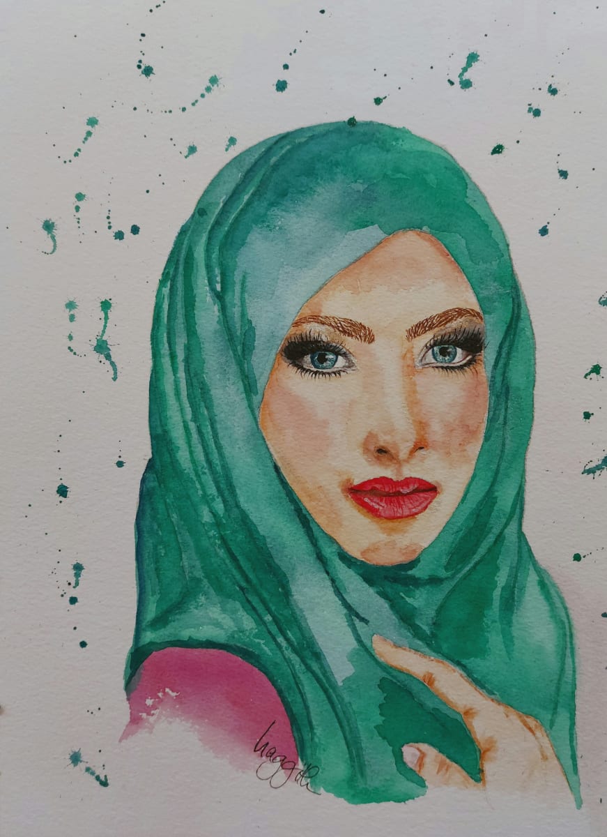 Fierce Girl by Haggith van Hees  Image: Fierce Girl
aquarelle on paper