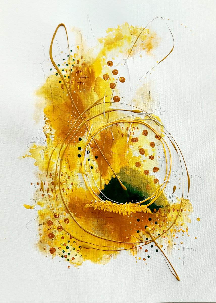 Sunshine in my Soul by Haggith van Hees  Image: mixed media on paper
in a black frame