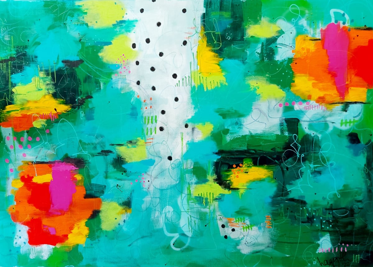 Party Big Time by Haggith van Hees  Image: Party Big Time
mixed media on canvas