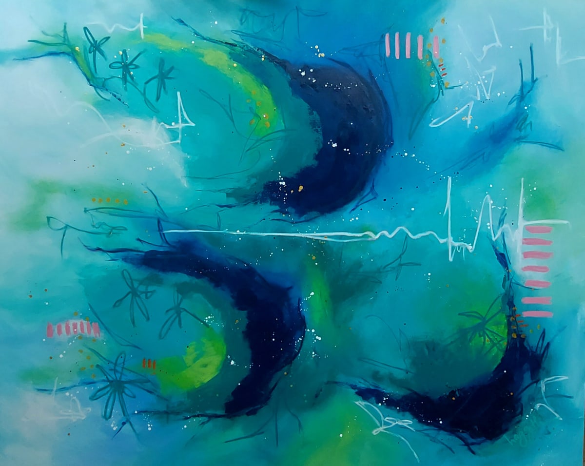 Pacific Flowers by Haggith van Hees  Image: Pacific Flowers
mixed media on canvas