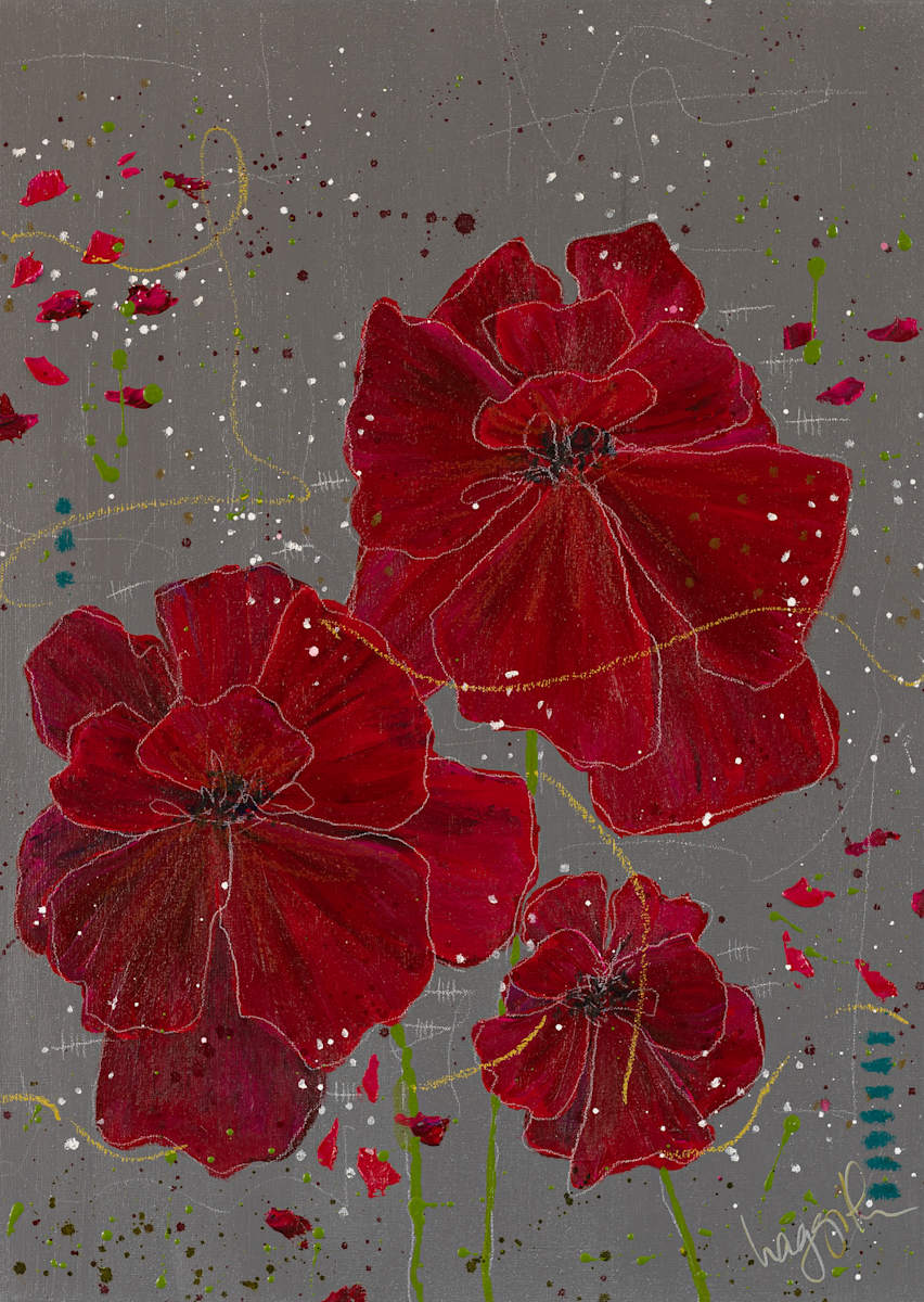 Please Reverse the Decay II by Haggith van Hees  Image: mixed media on canvas