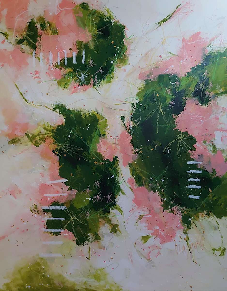 Dancing among the Faeries by Haggith van Hees  Image: mixed media on canvas