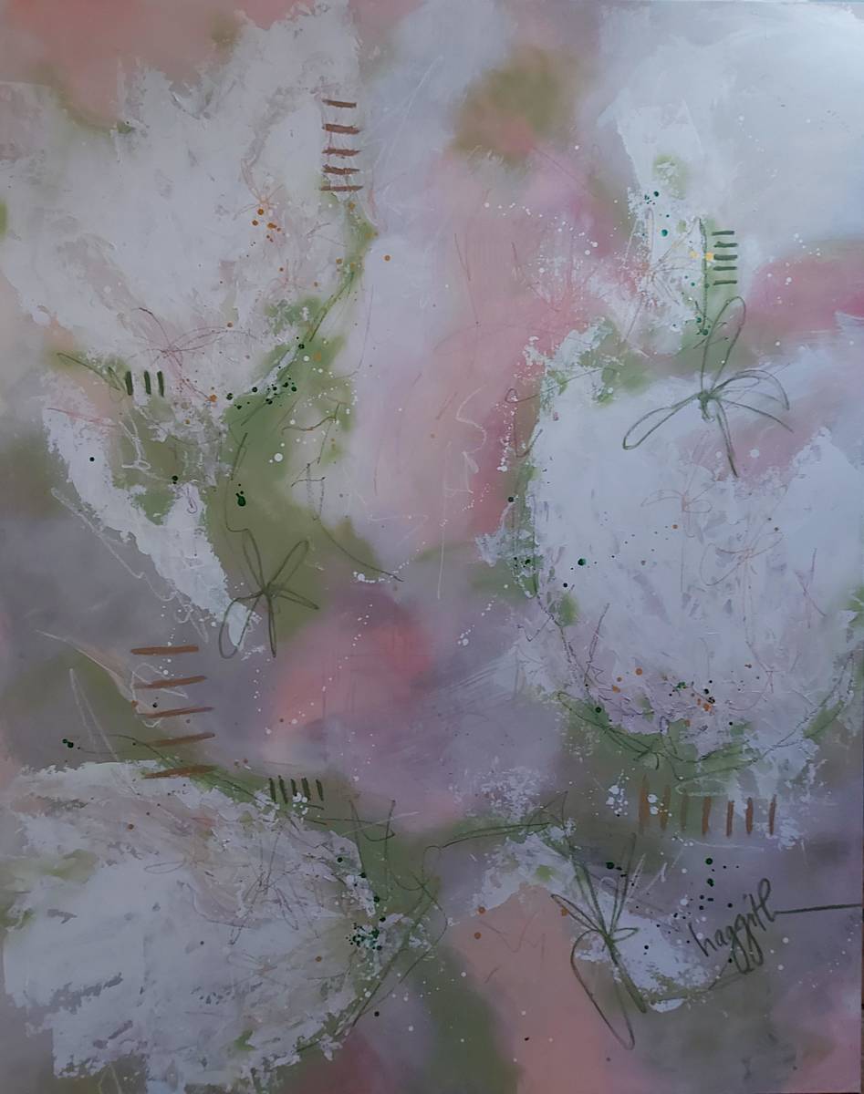Slow it Down by Haggith van Hees  Image: Acrylic, oil pastels, ink, pen