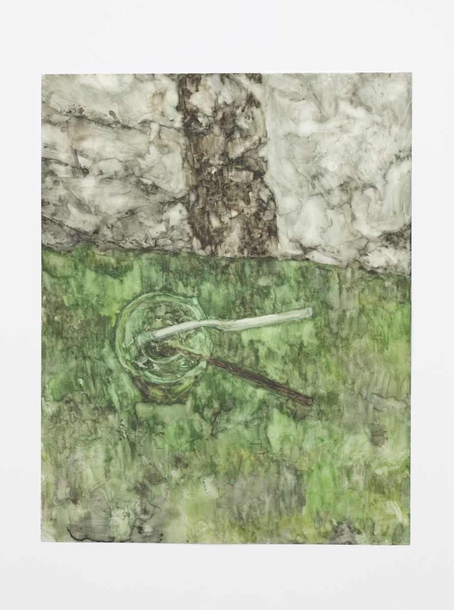 Cannuccia e pavimento, 12 aprile 2022 by Marisa Tesauro  Image: Part of a series of drawings entitled Secondary Objects