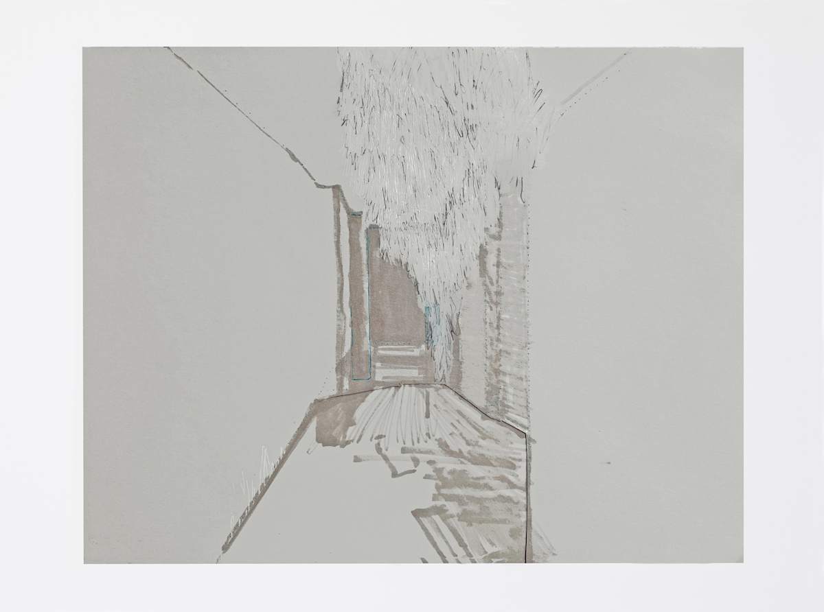 Sketch for Overhead Clouds Installation by Marisa Tesauro 