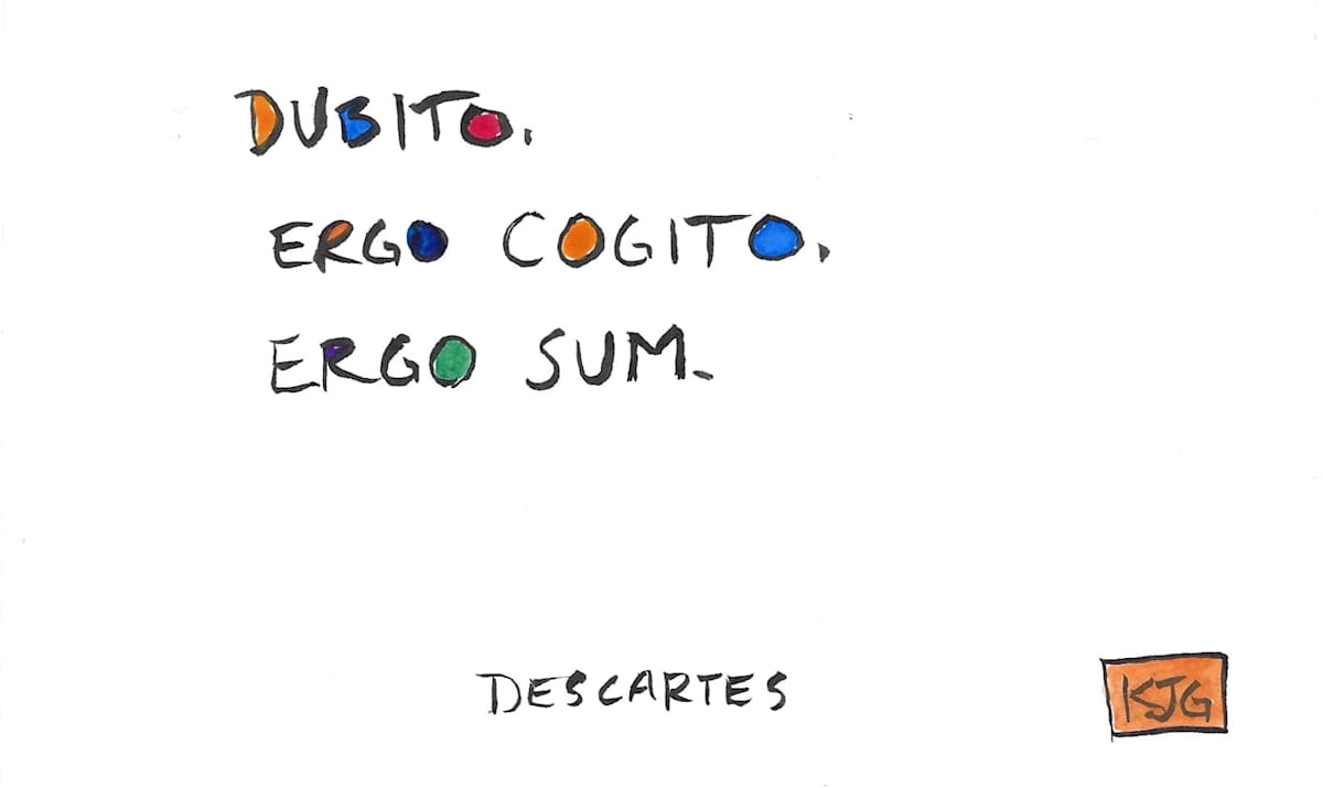Dubito, ergo cogito, ergo sum by Karen J Gimbel 