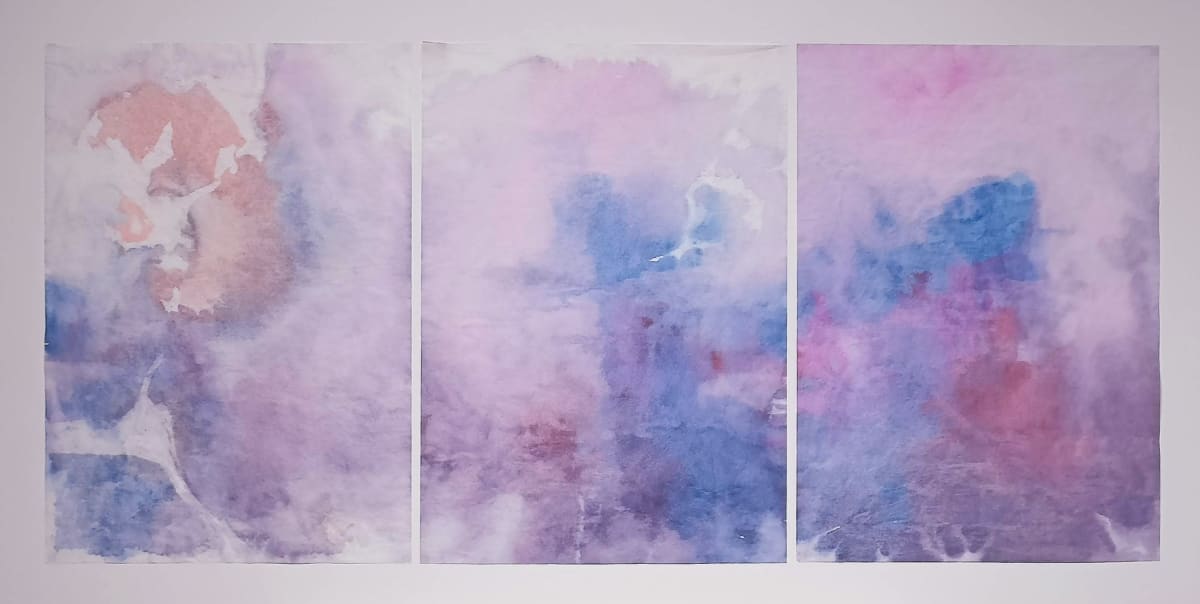 Triptych by Grith Stagaard  Image: Triptych - Watercolour on Japan paper.
