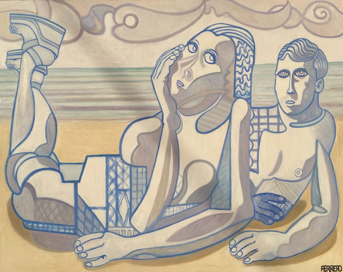 Couple sur la plage by Marc FERRERO 