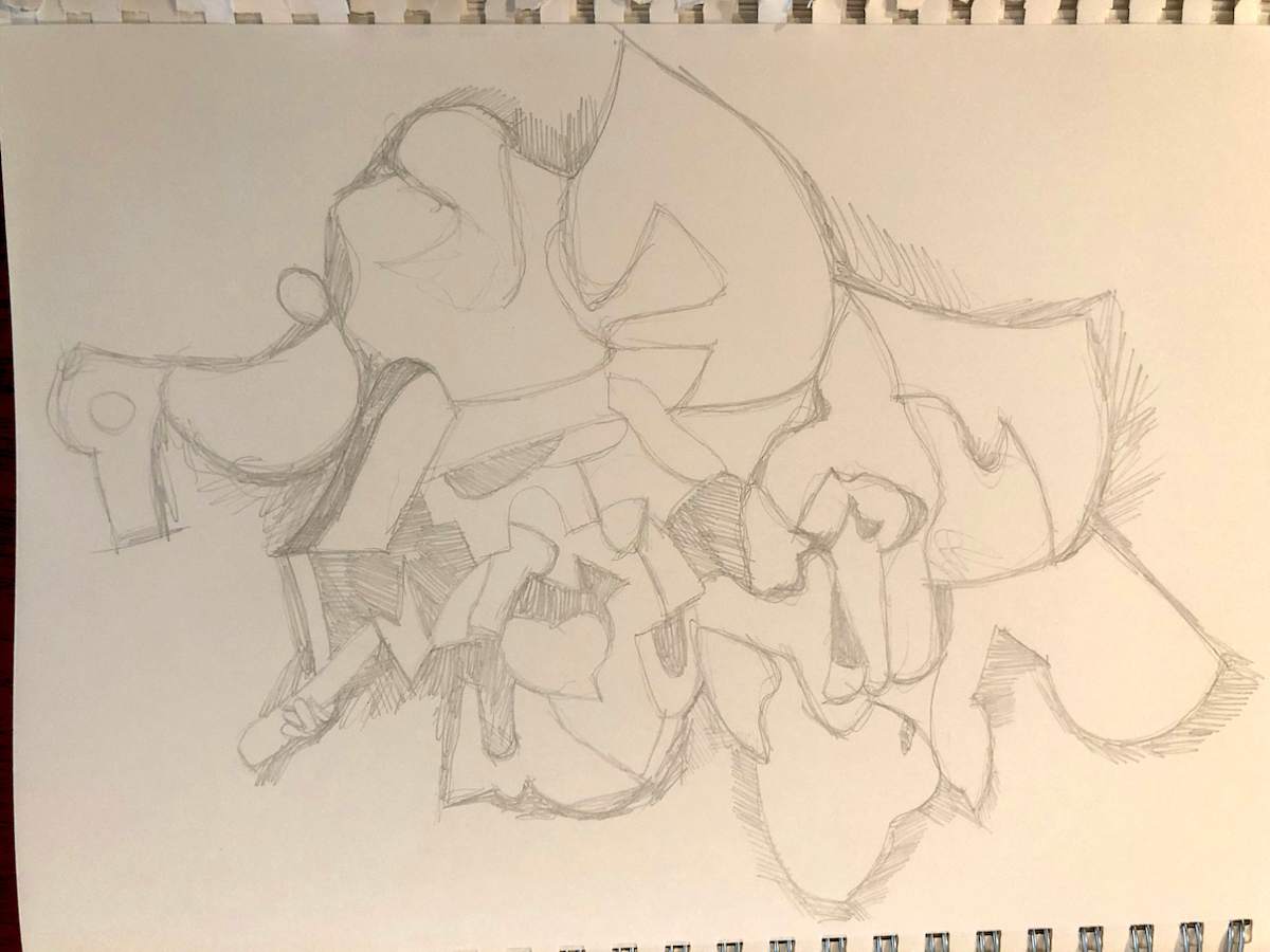 Untitled Sketch by Craig Moran, Image 1.