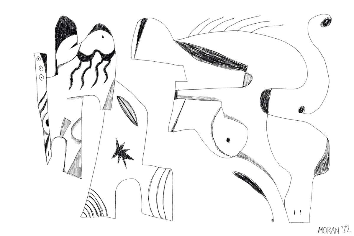 The Conversation Between Two Freaks by Craig Moran, Image 1.