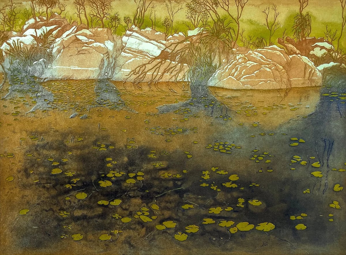 Max Miller - Waterhole at Albinjura, West Gully, 1995-1997 by Max Miller  Image: Waterhole at Albinjura, West Gully, 1995-1997 - Main