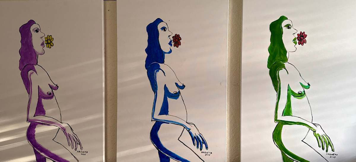 The Three Nudes by Will Hernandez  Image: The Three Nudes