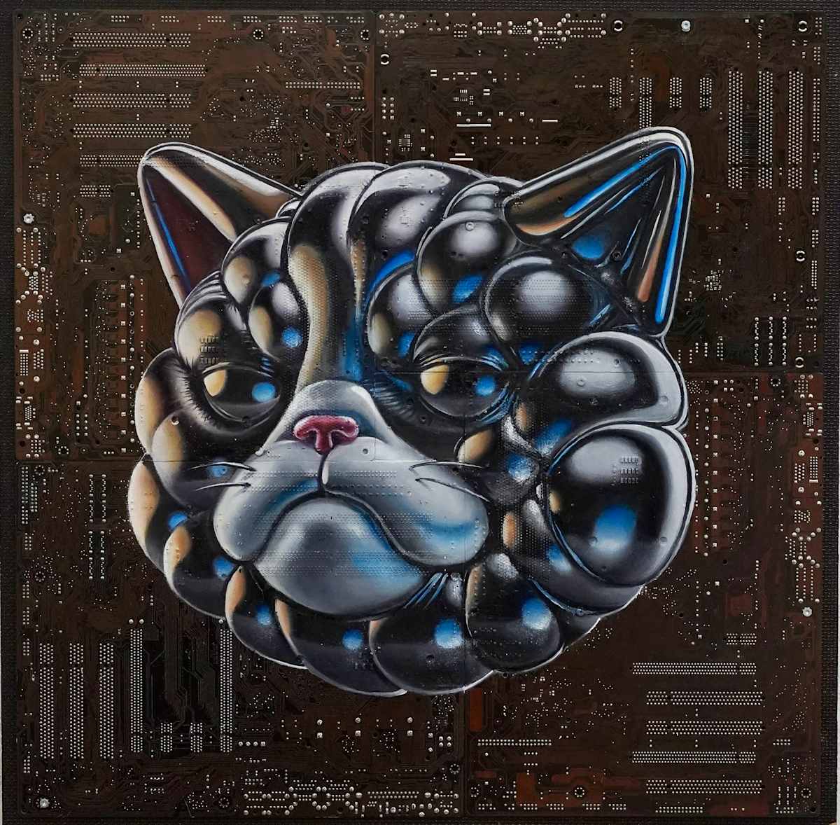 Inflatable Grumpy Cat by Philipp Alexander Schäfer 