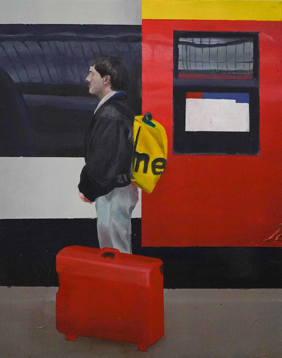 Man and Train by Mollie Campbell 