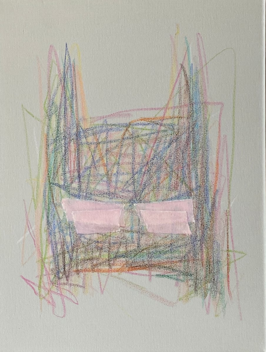 Maske 4 (-Buntstift-) by Sebastian Herzau 