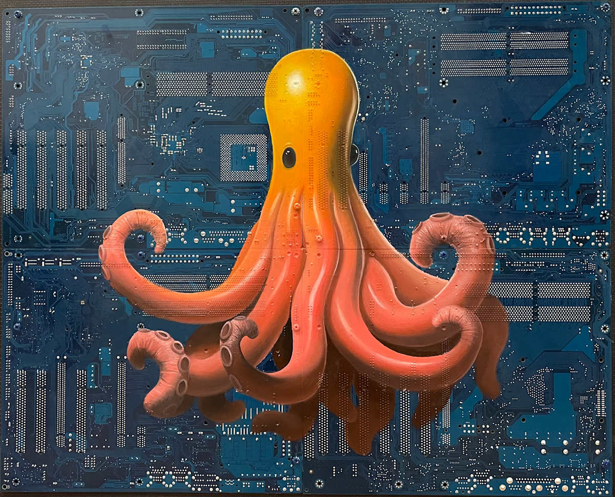 Inflatable octopus by Philipp Alexander Schäfer, Image 2.