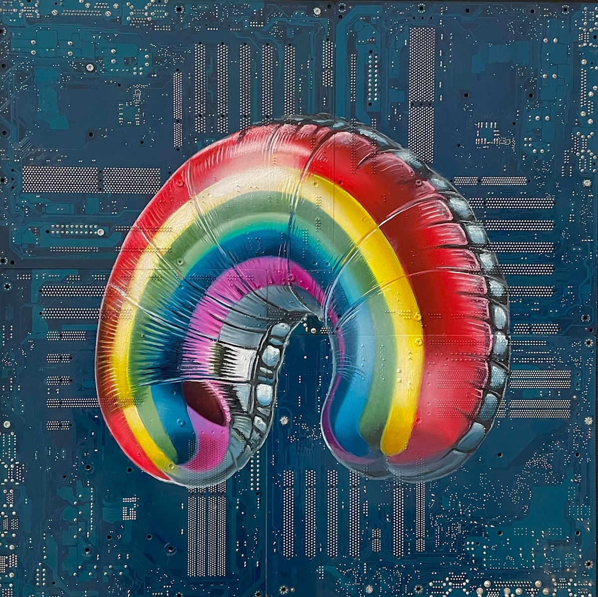 Inflatable Rainbow by Philipp Alexander Schäfer, Image 1.