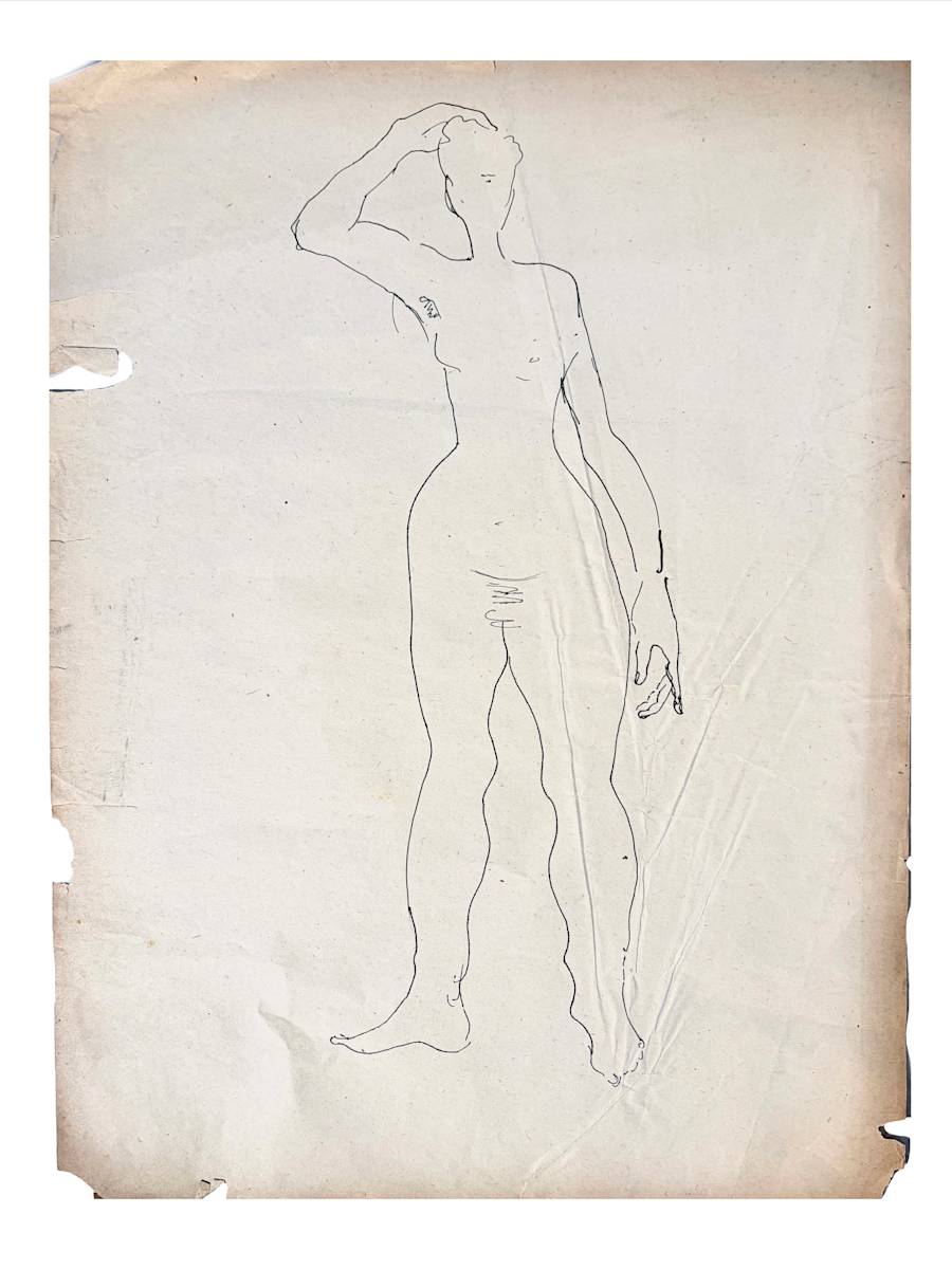 Early Figure Drawing #13 by Ruth Aizuss Migdal, Image 2.