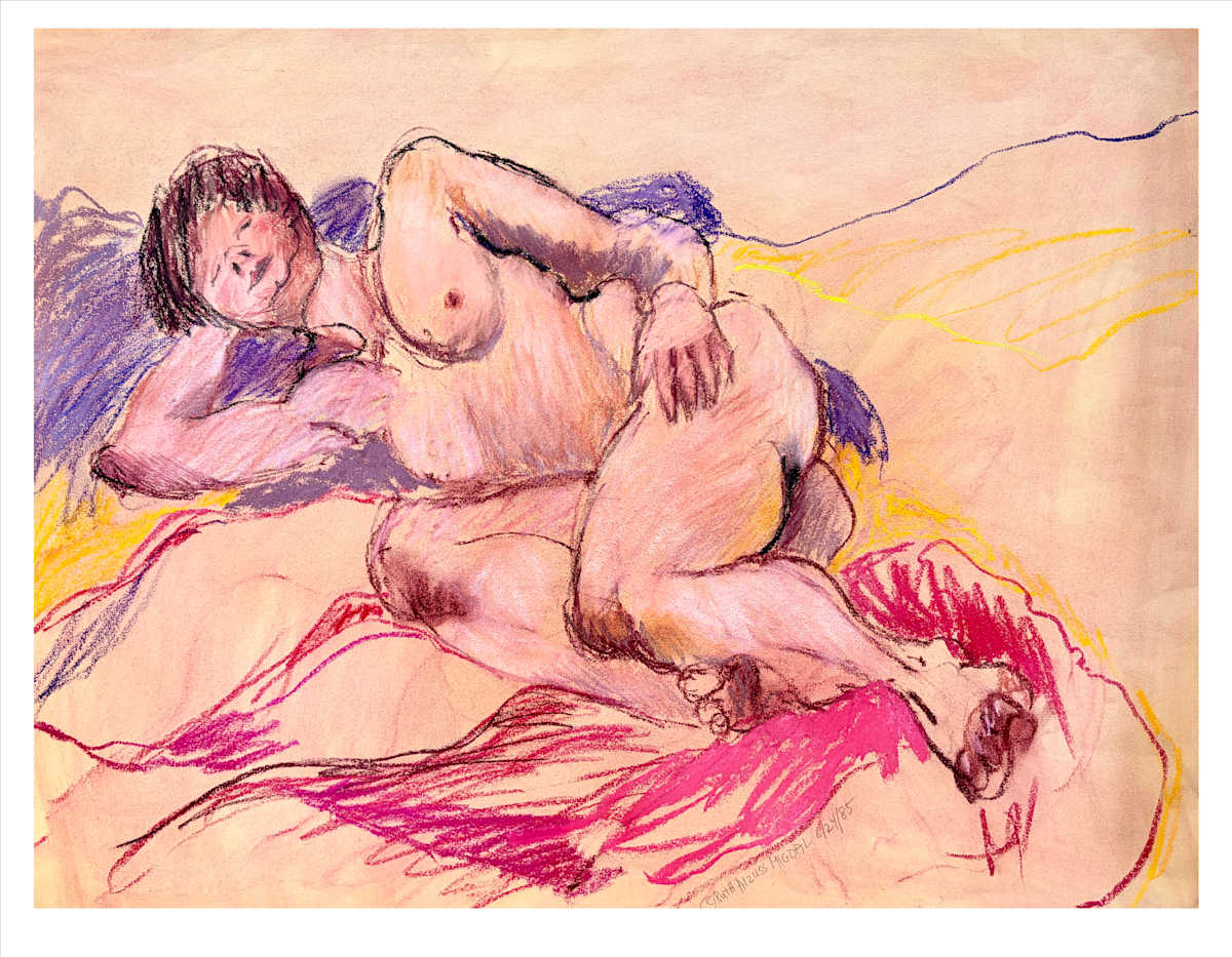 Laying Down Female Figure #23 by Ruth Aizuss Migdal, Image 11.
