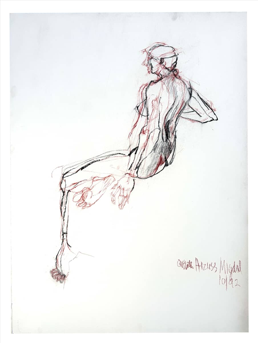 Backview Seated Lady #39 by Ruth Aizuss Migdal, Image 7.