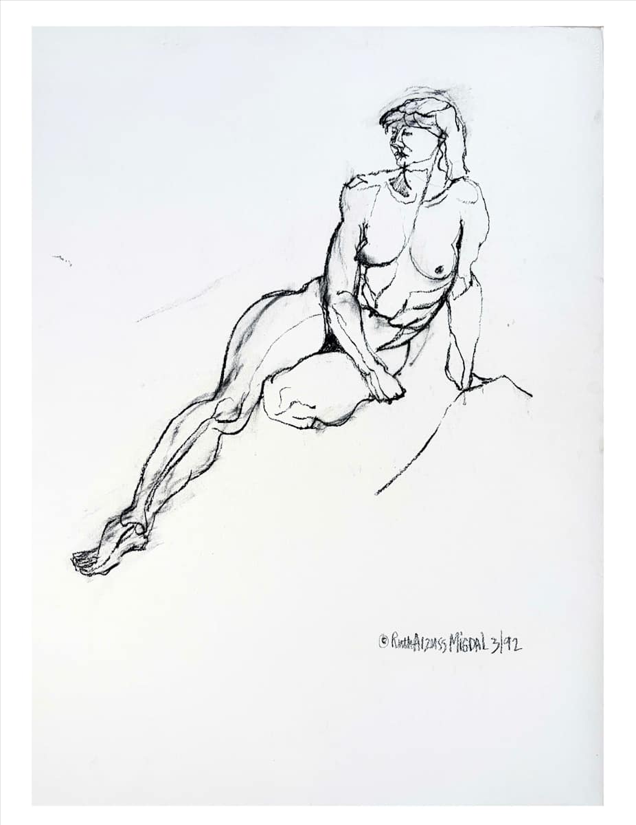 Double Side Drawing #45 by Ruth Aizuss Migdal, Image 17.