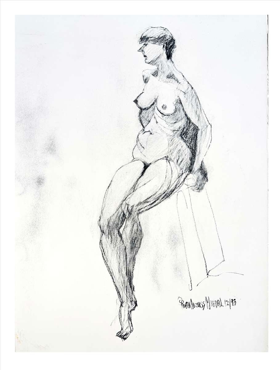 Seated Lady #54 by Ruth Aizuss Migdal, Image 8.