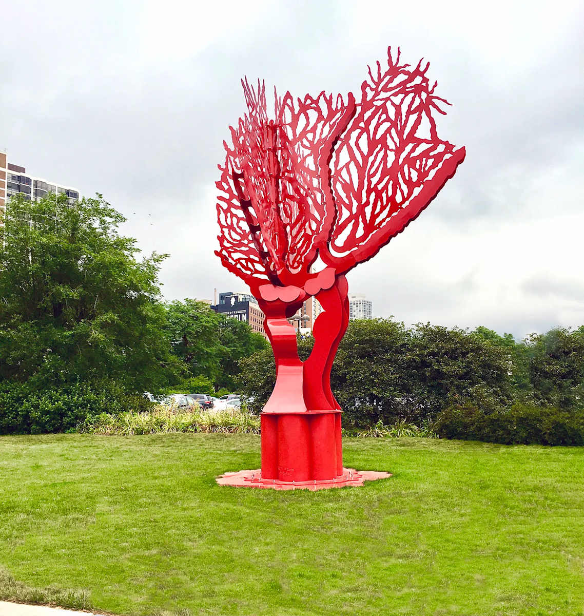Red Tree by Ruth Aizuss Migdal 