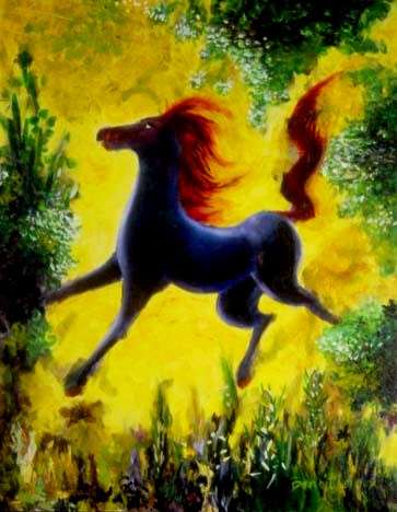 cheval bleu by benoit leroux 